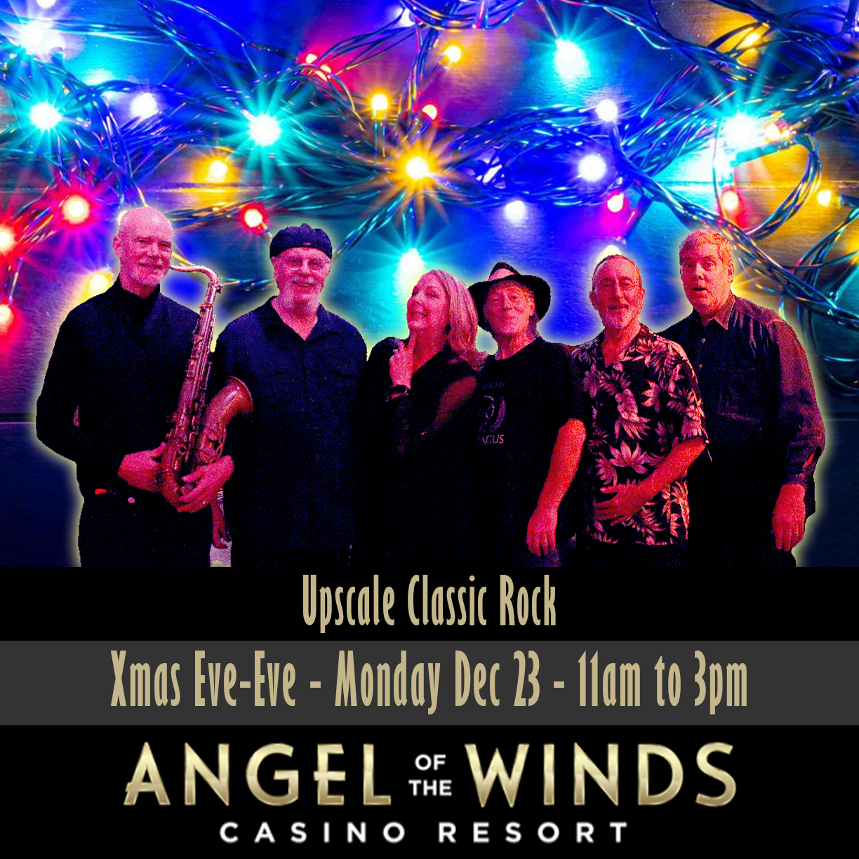 The Fat Fridays at Angel of the Winds casino on Dec 23, 2024